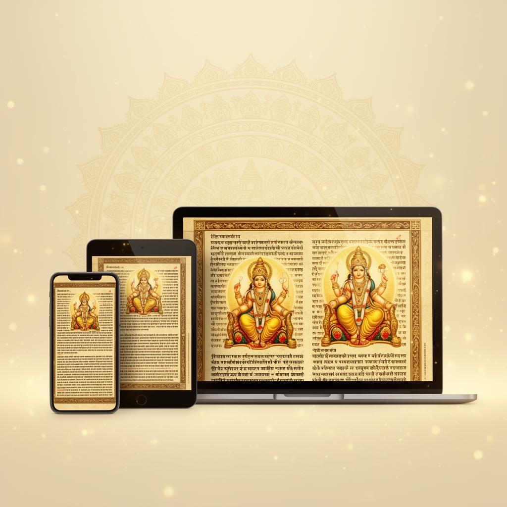 Vedas and Puranas readable on phone, tablet and laptop